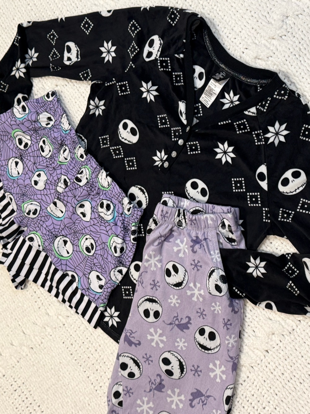Disney Nightmare Before Christmas Jack Skellington 3Pc PJ Set